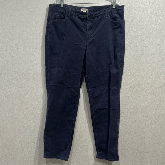 Coldwater Creek Pants Women's Soft Gray Velvet Cords Trouser Slacks 18W - Picture 1 of 10
